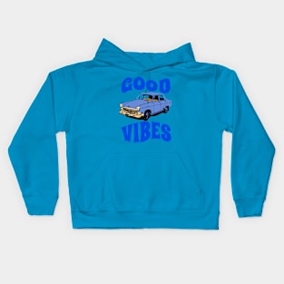 GOOD VIBES BLUE CAR Kids Hoodie